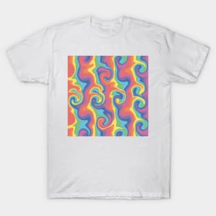 Rainbow Pastel Swirls T-Shirt